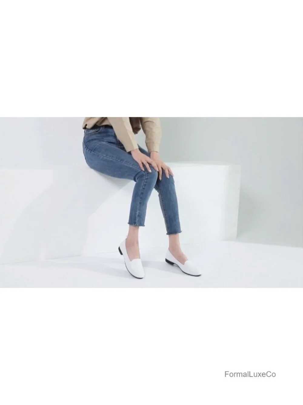 Women's Shiny Mesh Loafers with Memory Foam Insole Slip Ons